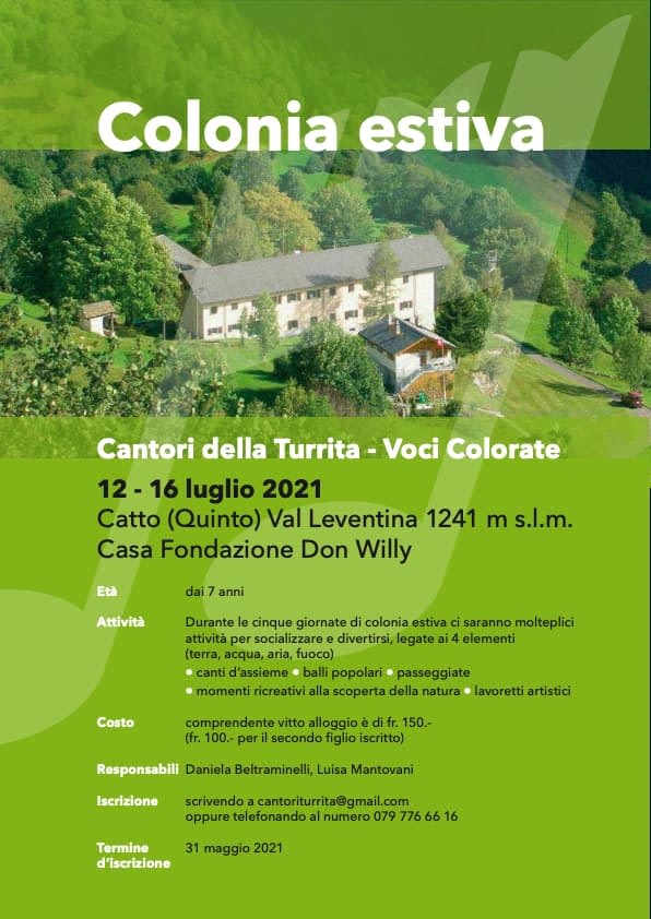 Colonia estiva corale - Voci colorate
