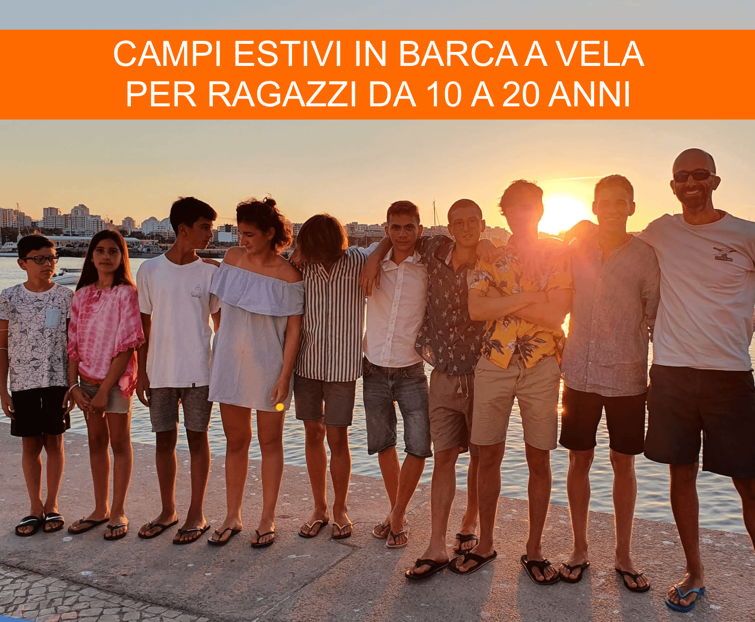 Campo estivo in barca a vela